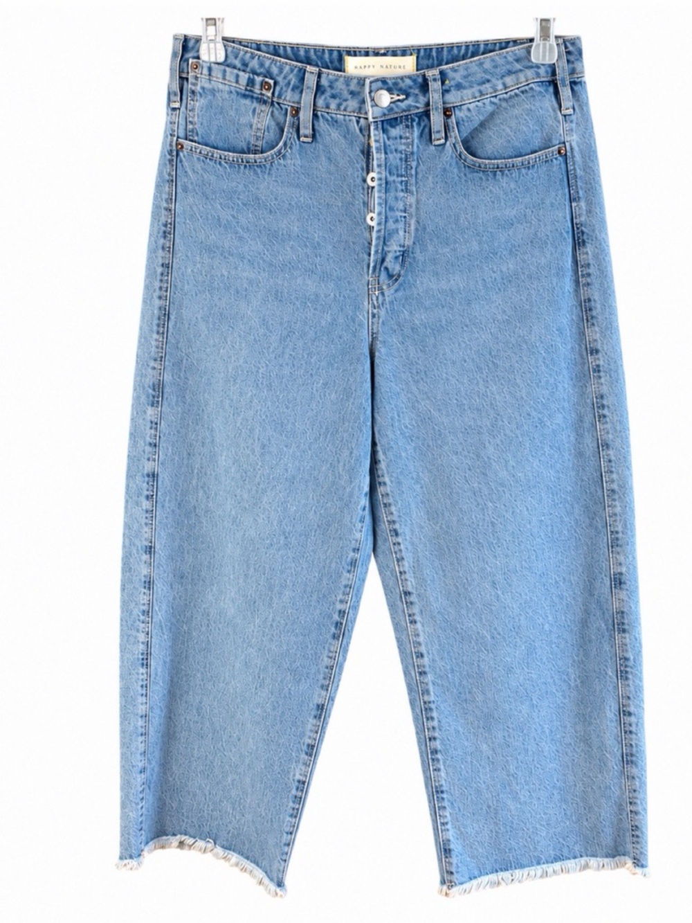 Happy X Nature High-Rise Crop Wide Leg Jeans